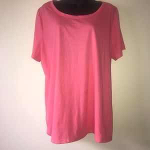 Lane Bryant pink scoop neck T-shirt 18/20 plus